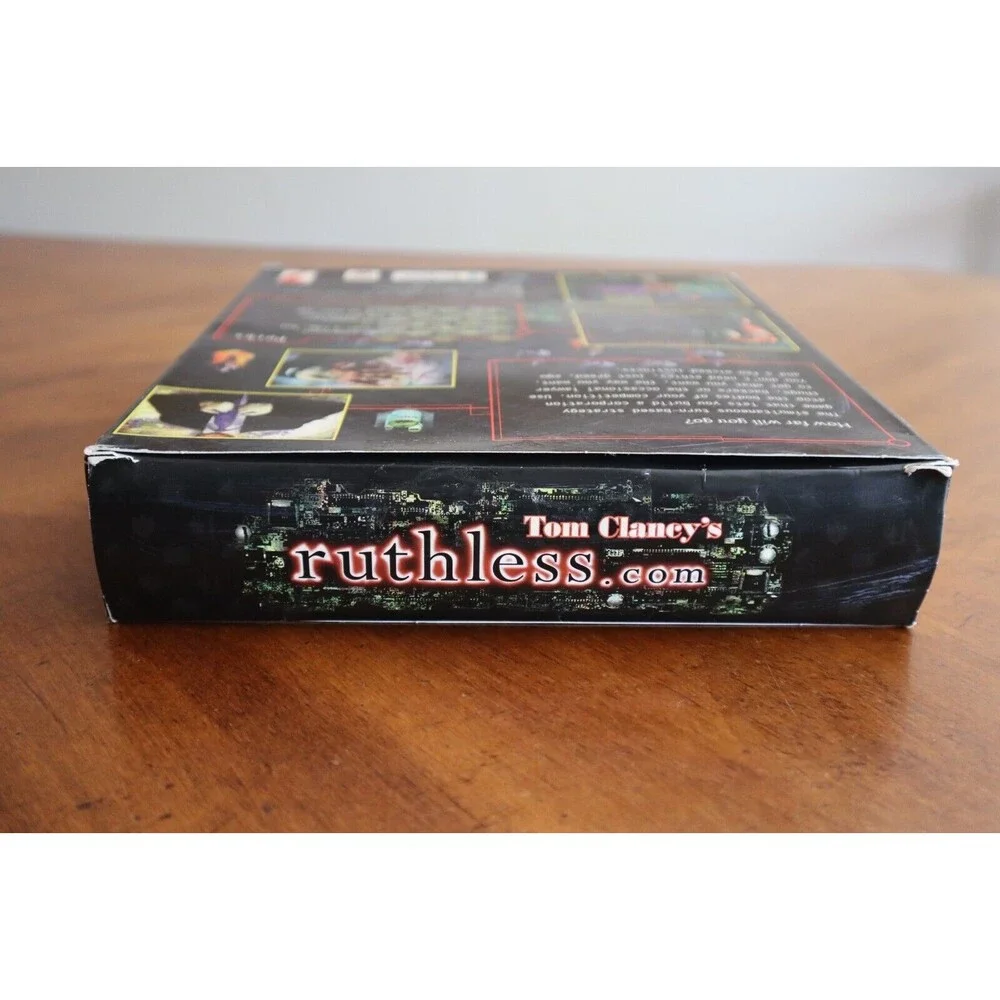 ROUGH Red Storm Tom Clancy's Ruthless.com Vintage PC Game 1998 Big Box